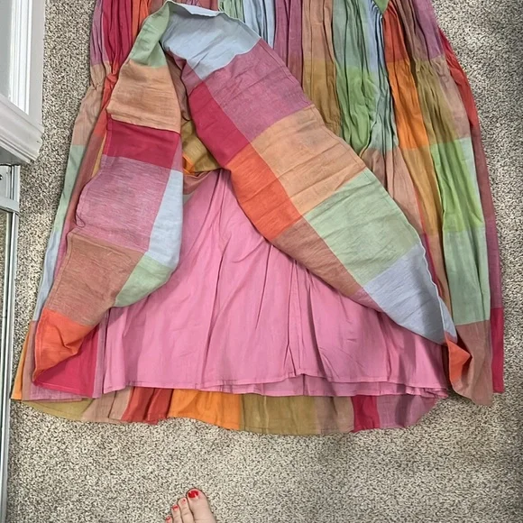 Multicolor Patchwork A-Line Maxi Skirt - Picture 7 of 8